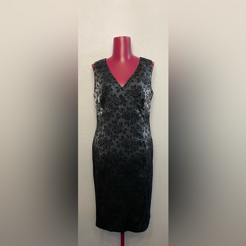 Liz Claiborne Black Floral Dress